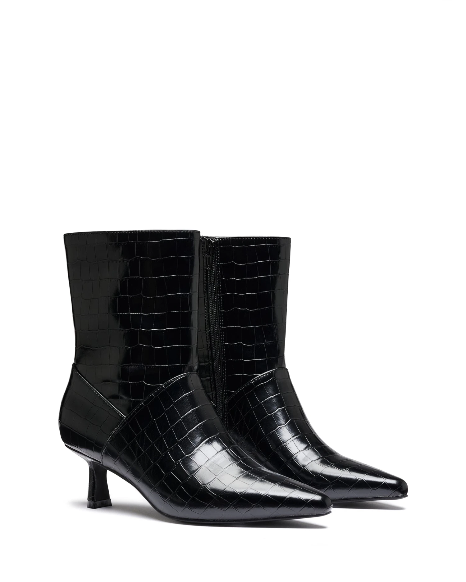 Kacee Ankle Boot Black Croc 4 Kacee Ankle Boot Black Croc - Image 2