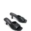 Kennedy Heel Black -THERAPY SHOES KENNEDY BLACKWOVENPU TOEANGLE