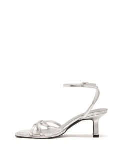 Kenzie Heel Silver Metallic -THERAPY SHOES KENZIE SILVER METALLIC PU SIDE2