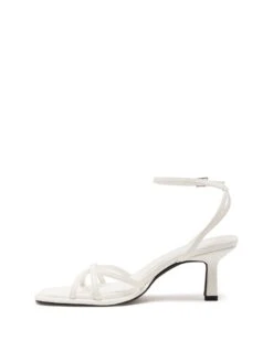 Kenzie Heel White -THERAPY SHOES KENZIE WHITE PU SIDE2