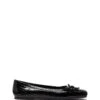 Laine Ballet Flat Black Croc 1 Laine Ballet Flat Black Croc -THERAPY SHOES LAINE BLACK CROC PU SIDE