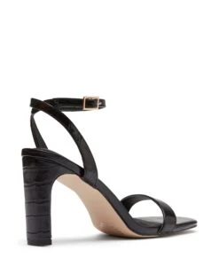 Lantana Black *FINAL SALE* 8 Lantana Black *FINAL SALE* -THERAPY SHOES LANTANA BLACK CROC BACK ANGLE