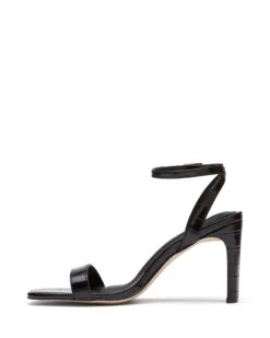 Lantana Black *FINAL SALE* 9 Lantana Black *FINAL SALE* -THERAPY SHOES LANTANA BLACK CROC SIDE 2 INTERIOR