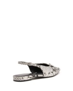 Lavin Flat Point Black/White Snake 8 Lavin Flat Point Black/White Snake -THERAPY SHOES LAVIN BLACK WHITE SNAKE PU BACK