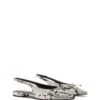 Lavin Flat Point Black/White Snake 2 Lavin Flat Point Black/White Snake -THERAPY SHOES LAVIN BLACK WHITE SNAKE PU PAIR
