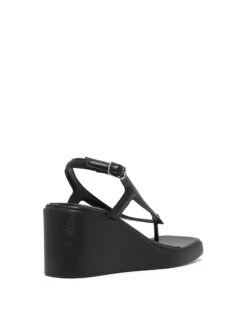 Leni Slingback Wedge Black -THERAPY SHOES LENI BLACK BACKANGLE