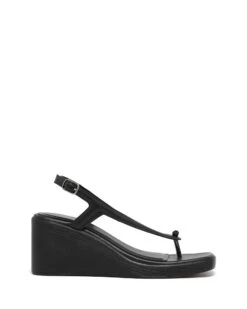Leni Slingback Wedge Black