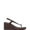 Leni Slingback Wedge Chocolate 2 Leni Slingback Wedge Chocolate -THERAPY SHOES LENI CHOCOLATE SIDE
