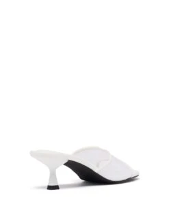Lex Heel White Mesh 10 Lex Heel White Mesh -THERAPY SHOES LEX WHITE BACKANGLE