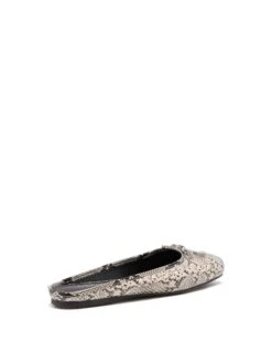 Lilah Ballet Flat Black/White Snake -THERAPY SHOES LILAH BLACKWHITESNAKEPU BACKANGLE