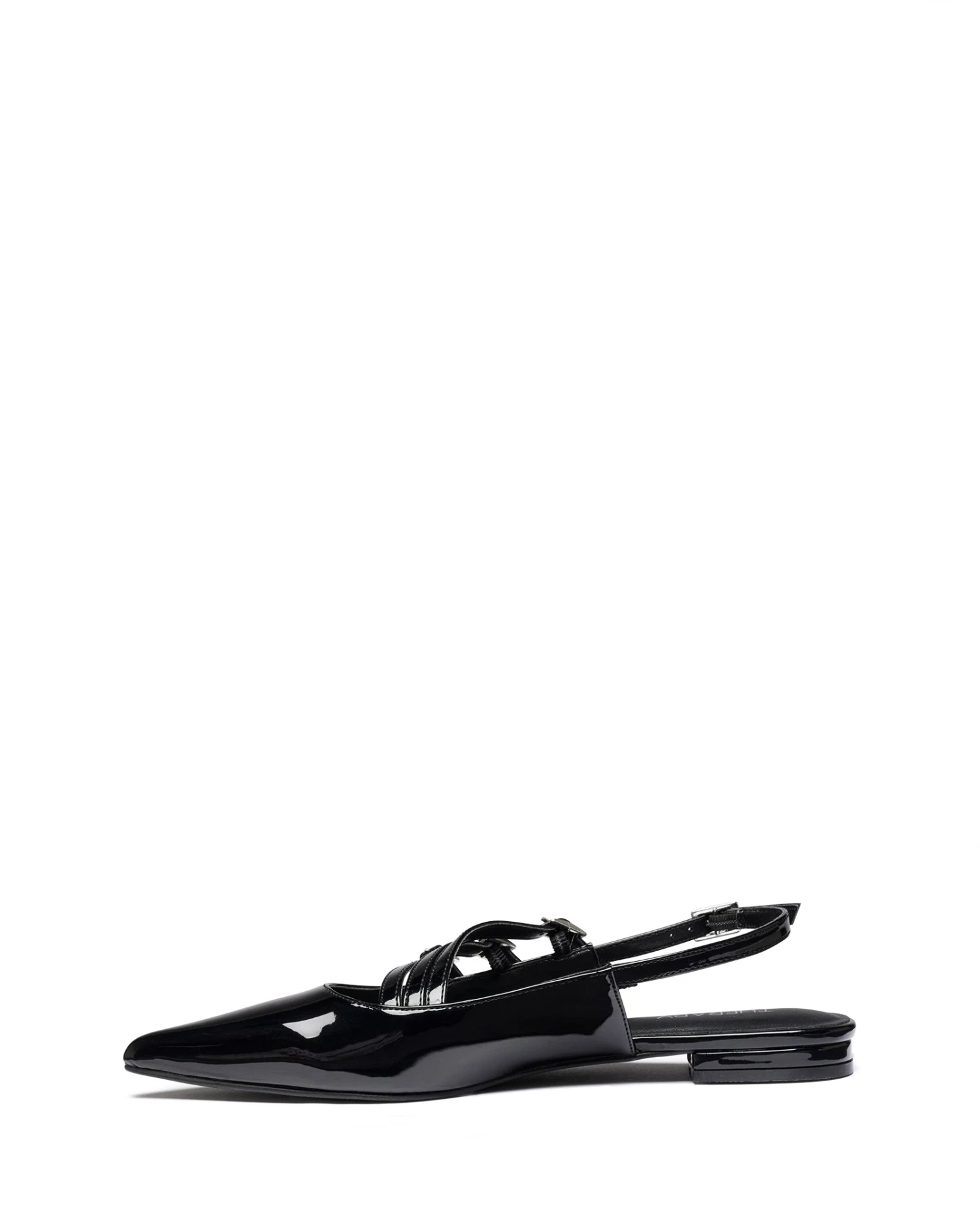 Lisst Slingback Flat Black Patent 6 Lisst Slingback Flat Black Patent - Image 4