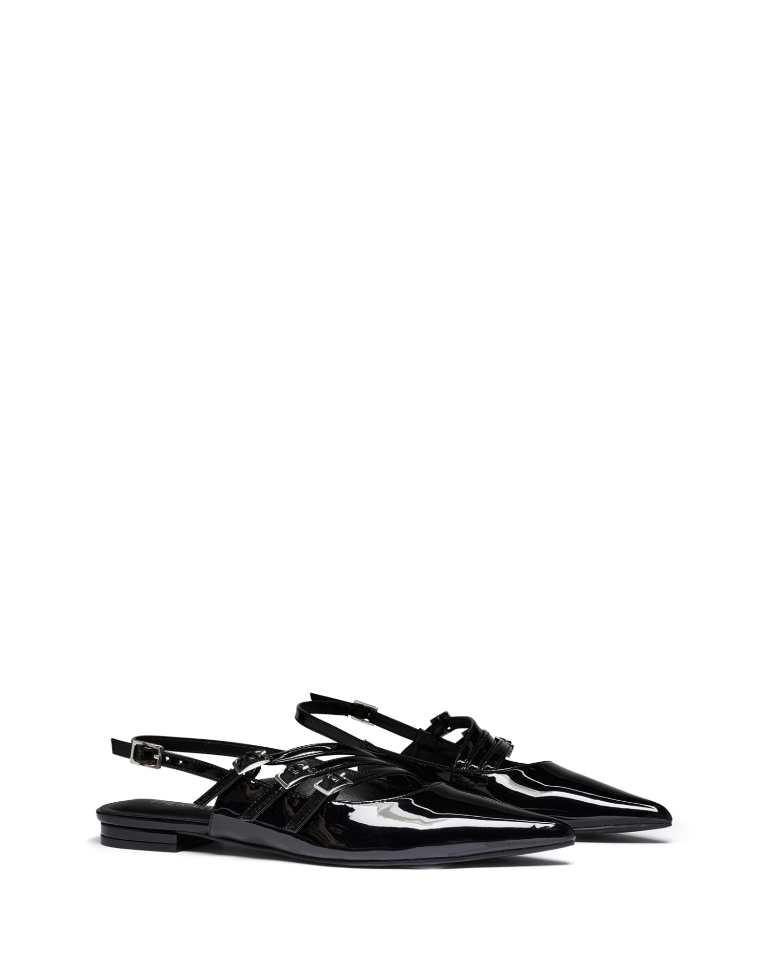 Lisst Slingback Flat Black Patent 4 Lisst Slingback Flat Black Patent - Image 2