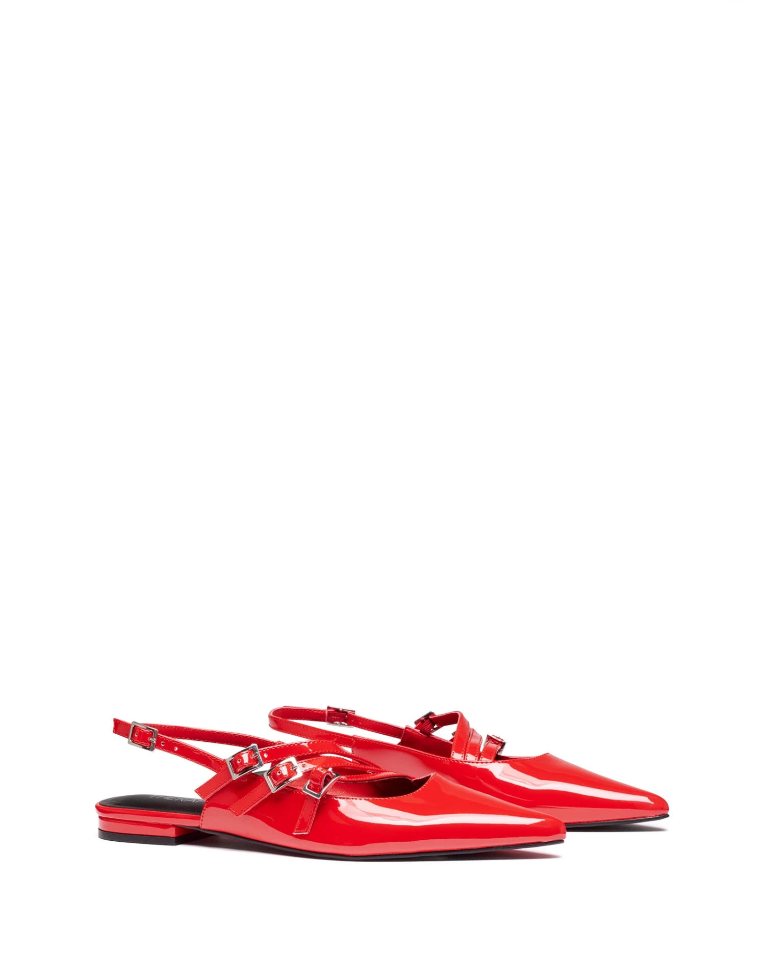 Lisst Slingback Flat Red Patent 3 Lisst Slingback Flat Red Patent