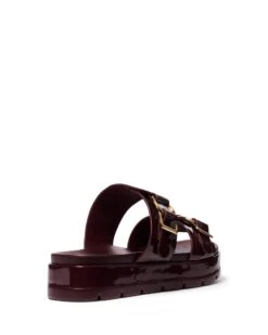 Litmus Flatform Sandals Cherry Patent 8 Litmus Flatform Sandals Cherry Patent -THERAPY SHOES LITMUS CHERRYPATENT BACKANGLE