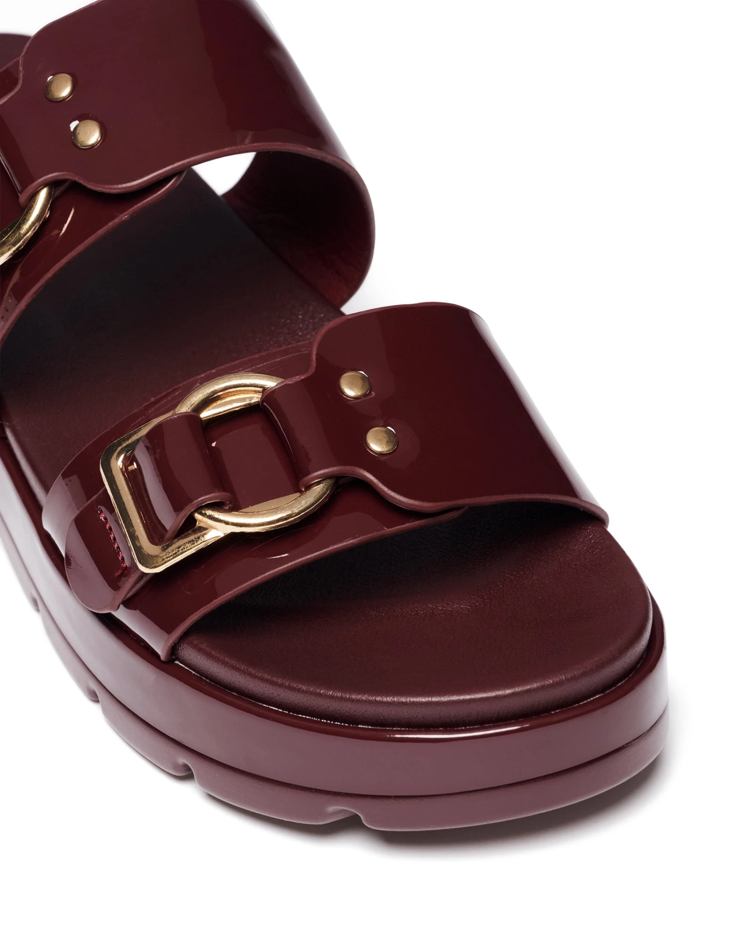 Litmus Flatform Sandals Cherry Patent 4 Litmus Flatform Sandals Cherry Patent - Image 2