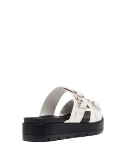 Litmus Flatform Sandals White -THERAPY SHOES LITMUS WHITE BACKANGLE
