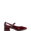 Liz Ballet Heel Cherry Patent 1 Liz Ballet Heel Cherry Patent -THERAPY SHOES LIZ CHERRY PATENT PU SIDE