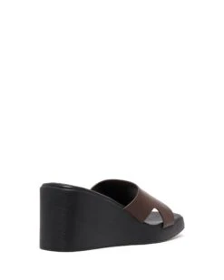 Llola Wedge Heel Chocolate -THERAPY SHOES LLOLA CHOCOLATE BACKANGLE