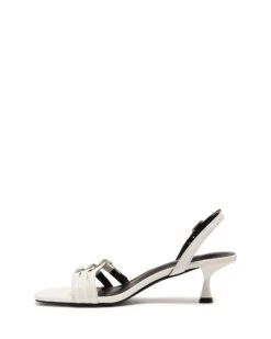 Lucky Strappy Heel White Smooth -THERAPY SHOES LUCKY WHITE SMOOTH PU SIDE2