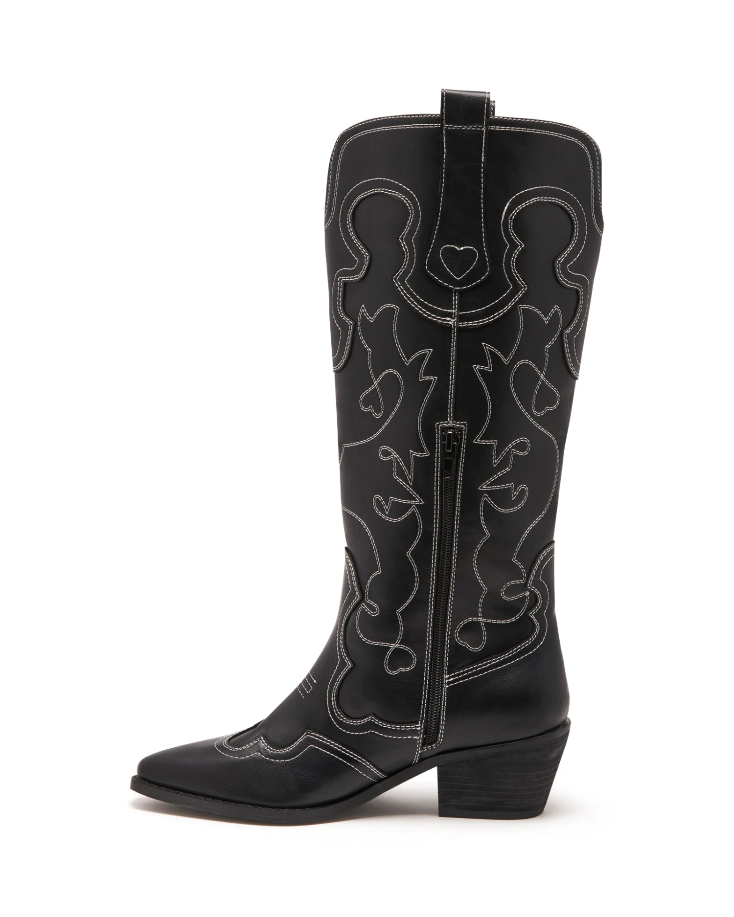 Malvin Cowboy Boot Black Smooth 6 Malvin Cowboy Boot Black Smooth - Image 4