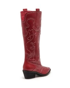 Malvin Cowboy Boot Cherry Smooth 8 Malvin Cowboy Boot Cherry Smooth -THERAPY SHOES MALVIN CHERRY SMOOTH PU BACK