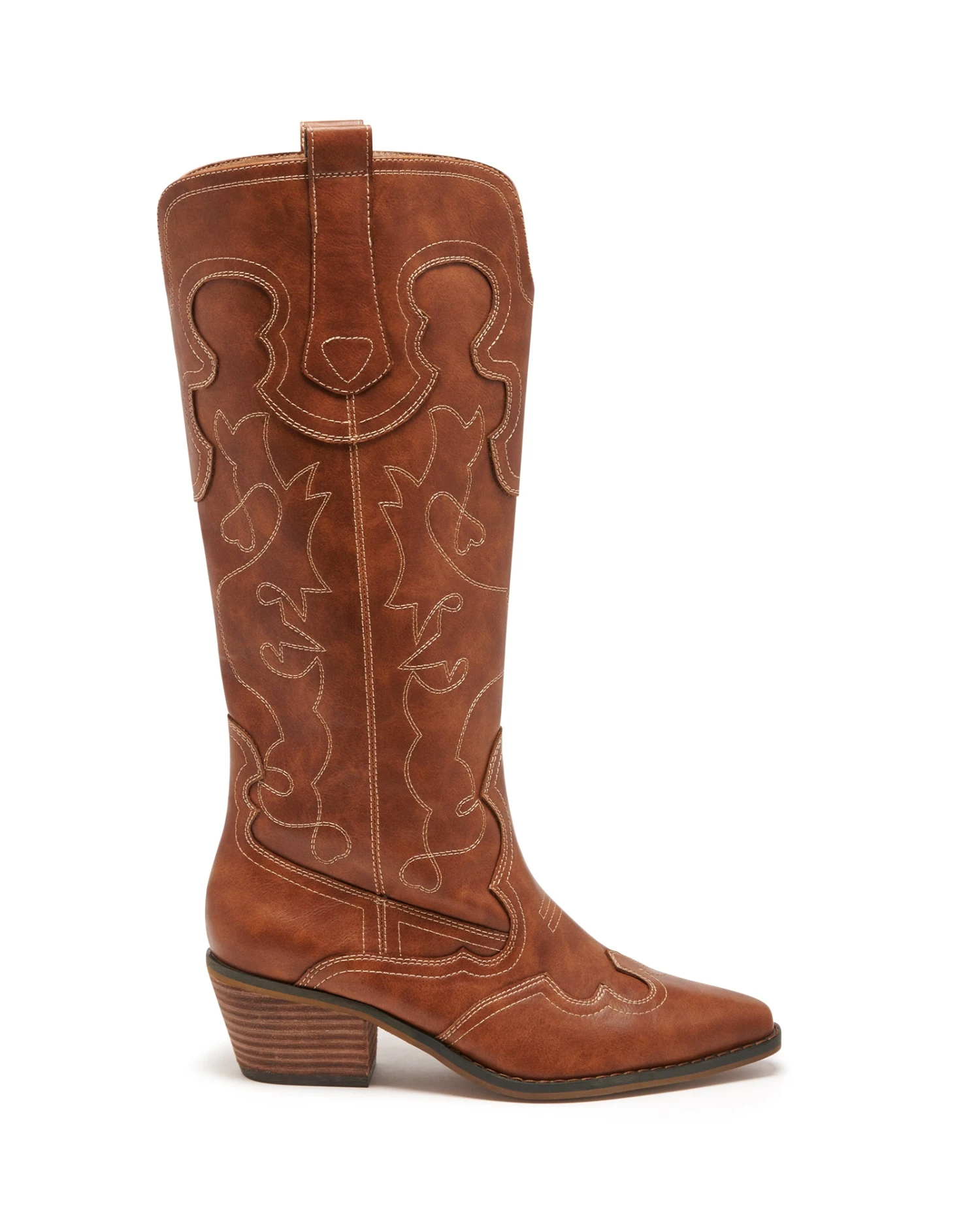 Malvin Cowboy Boot Tan Burnished 4 Malvin Cowboy Boot Tan Burnished - Image 2