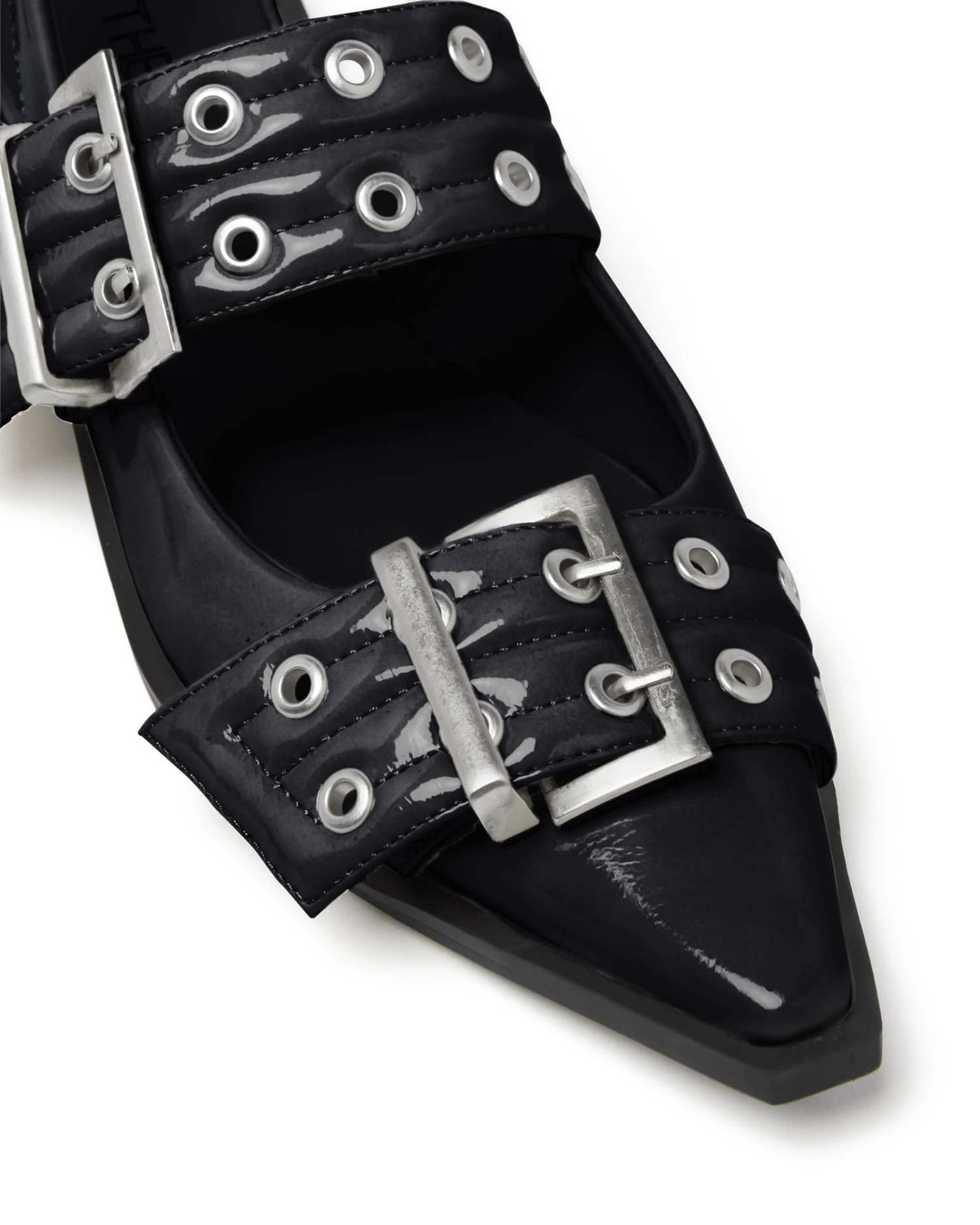 Matilda Pointed Flat Black Patent 4 Matilda Pointed Flat Black Patent - Image 2