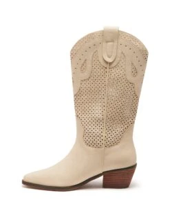 Maxine Cowboy Boot Shell Nubuck 9 Maxine Cowboy Boot Shell Nubuck -THERAPY SHOES MAXINE SHELL NUBUCK PU SIDE2