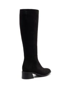 Neva Tall Boot Black Suede 8 Neva Tall Boot Black Suede -THERAPY SHOES NEVA BLACK FAUX SUEDE BACK