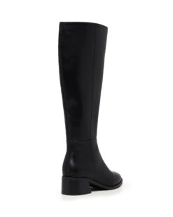 Neva Tall Boot Black 8 Neva Tall Boot Black -THERAPY SHOES NEVA BLACK SMOOTH PU BACK