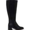 Neva Tall Boot Black 1 Neva Tall Boot Black -THERAPY SHOES NEVA BLACK SMOOTH PU SIDE