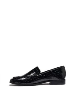 Nova Loafer Black Croc 9 Nova Loafer Black Croc -THERAPY SHOES NOVA BLACKCROCPU SIDE2 INTERIOR