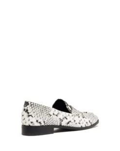 Nova Loafer Black/White Snake -THERAPY SHOES NOVA BLACKWHITESNAKEPU BACKANGLE