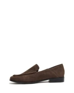 Nova Loafer Chocolate Suede 9 Nova Loafer Chocolate Suede -THERAPY SHOES NOVA CHOCOLATEMICROSUEDE SIDE2 INTERIOR