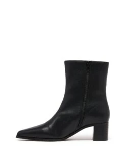 Paige Ankle Boot Black Smooth 9 Paige Ankle Boot Black Smooth -THERAPY SHOES PAIGE BLACK SMOOTH PU SIDE2 INTERIOR