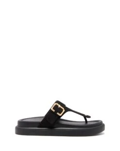 Palloma Sandal Black Microsuede