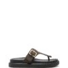 Palloma Sandal Chocolate Microsuede 1 Palloma Sandal Chocolate Microsuede -THERAPY SHOES PALLOMA CHOCOLATESUEDE SIDE