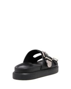 Paxton Sandal Black -THERAPY SHOES PAXTON BLACKSMOOTH BACKANGLE