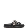 Paxton Sandal Black -THERAPY SHOES PAXTON BLACKSMOOTH SIDE