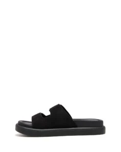 Paxton Sandal Black Microsuede 9 Paxton Sandal Black Microsuede -THERAPY SHOES PAXTON BLACKSUEDE SIDE2 INTERIOR