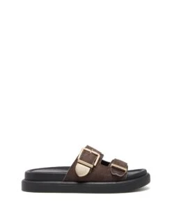 Paxton Sandal Chocolate Microsuede