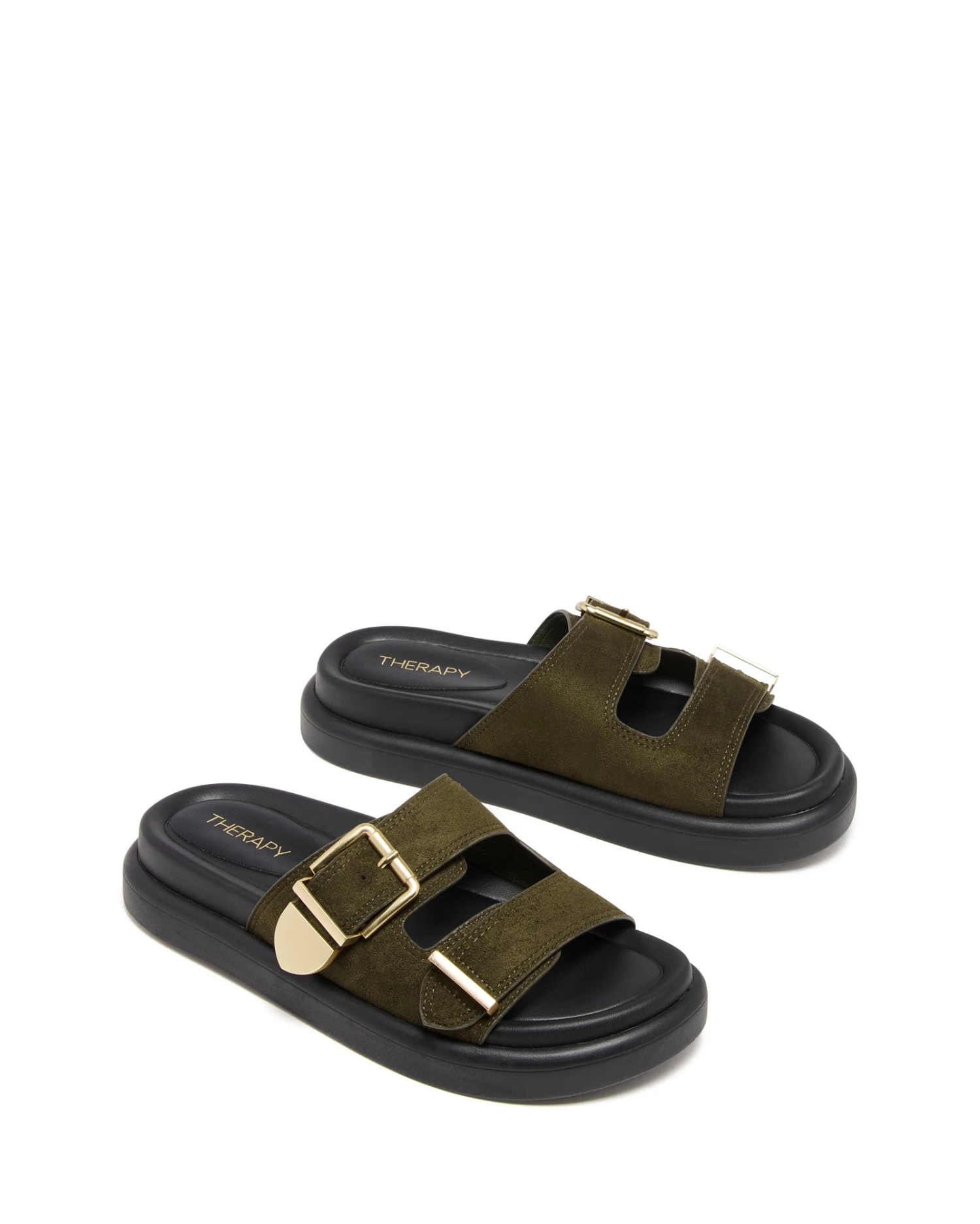 Paxton Sandal Khaki Microsuede 3 Paxton Sandal Khaki Microsuede