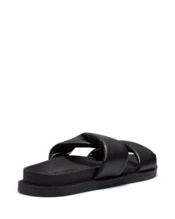 Peele Sandals Black 8 Peele Sandals Black -THERAPY SHOES PEELE BLACK BACKANGLE