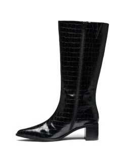 Penny Tall Boot Black Croc 11 Penny Tall Boot Black Croc -THERAPY SHOES PENNY BLACKCROCPU SIDE2 INTERIOR