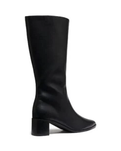 Penny Tall Boot Black Smooth 8 Penny Tall Boot Black Smooth -THERAPY SHOES PENNY BLACKSMOOTHPU BACKANGLE