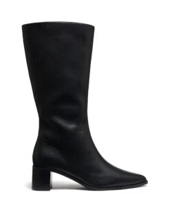 Penny Tall Boot Black Smooth