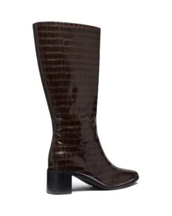 Penny Tall Boot Chocolate Croc 8 Penny Tall Boot Chocolate Croc -THERAPY SHOES PENNY CHOCOLATECROCPU BACKANGLE