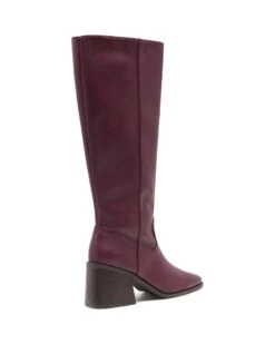 Quinn Tall Boot Bordeaux Smooth -THERAPY SHOES QUINN BORDEAUXSMOOTHPU BACKANGLE