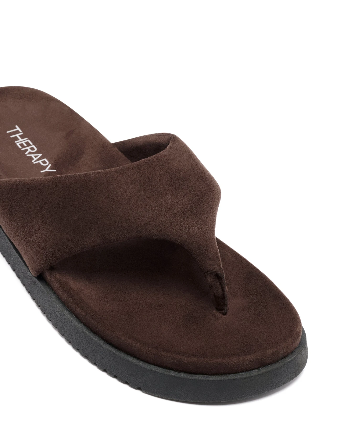 Radar Thong Sandal Chocolate Suede 4 Radar Thong Sandal Chocolate Suede - Image 2