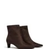 Reese Ankle Boot Chocolate Microsuede 1 Reese Ankle Boot Chocolate Microsuede -THERAPY SHOES REESE CHOCOLATEMICROSUEDE TOEANGLE